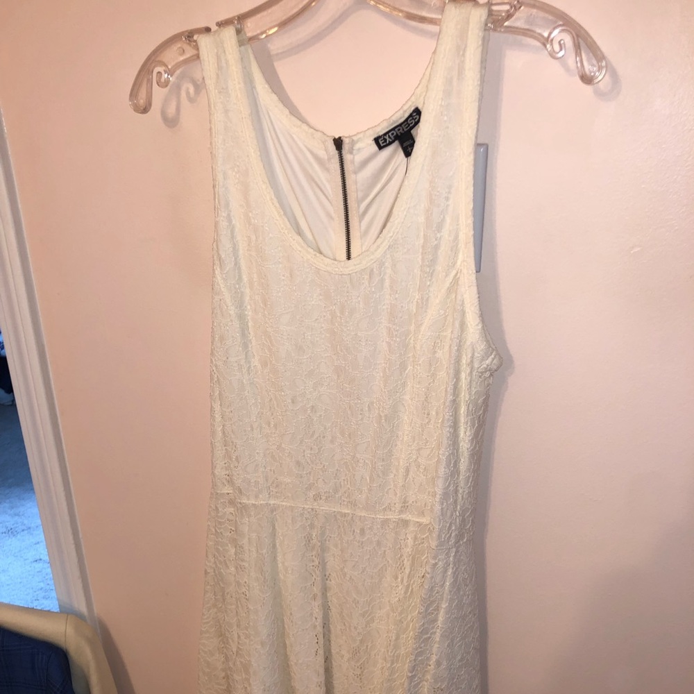 Brand new white dress from express